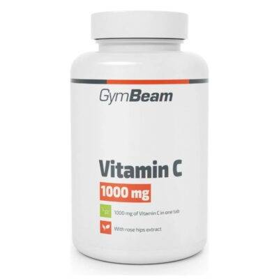 GymBeam Vitamín C 1000 mg 180 tabliet, balenie s vysokou dávkou vitamínu C, podporujúce imunitný systém a zdravie organizmu, ideálne pre každodenné užívanie.