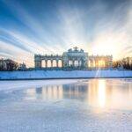 Schönbrunn počas zimy (Viedeň)